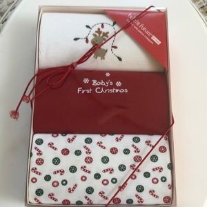 Baby’s First Christmas 3-6 months 3-pack one-piece onesies creepers